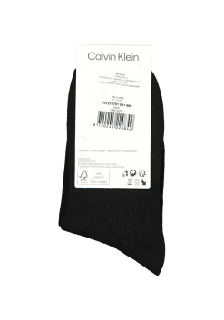 Calvin Klein damessokken Allison (1-pack), enkelsokken met kristal logo, zwart