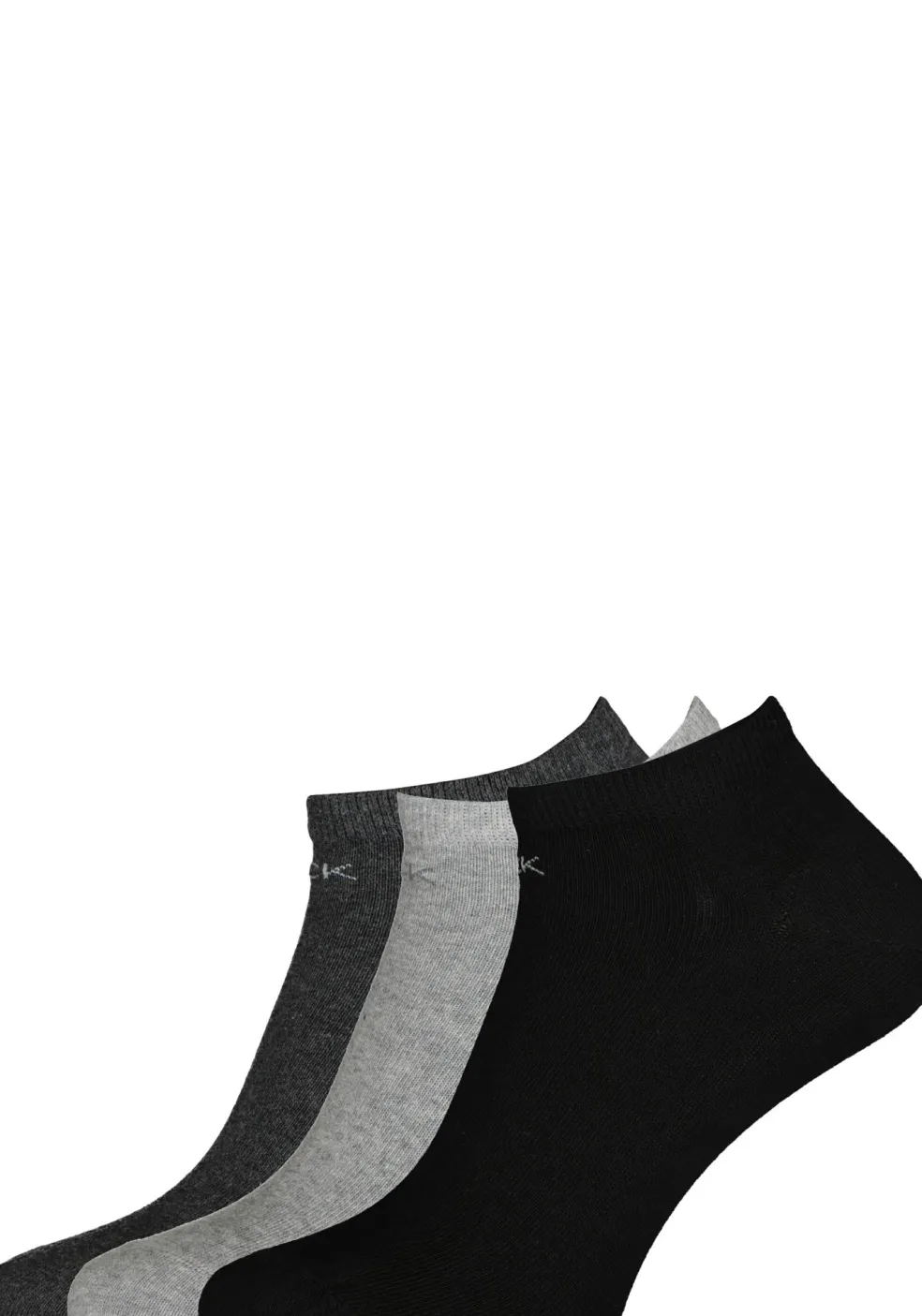 Calvin Klein damessokken Chloe (3-pack), enkelsokken, grijs, antraciet en zwart