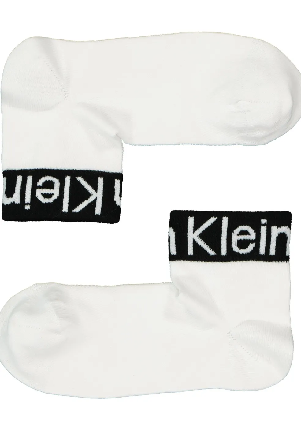 Calvin Klein damessokken Kayla (1-pack), lage logo sokken, wit met zwart