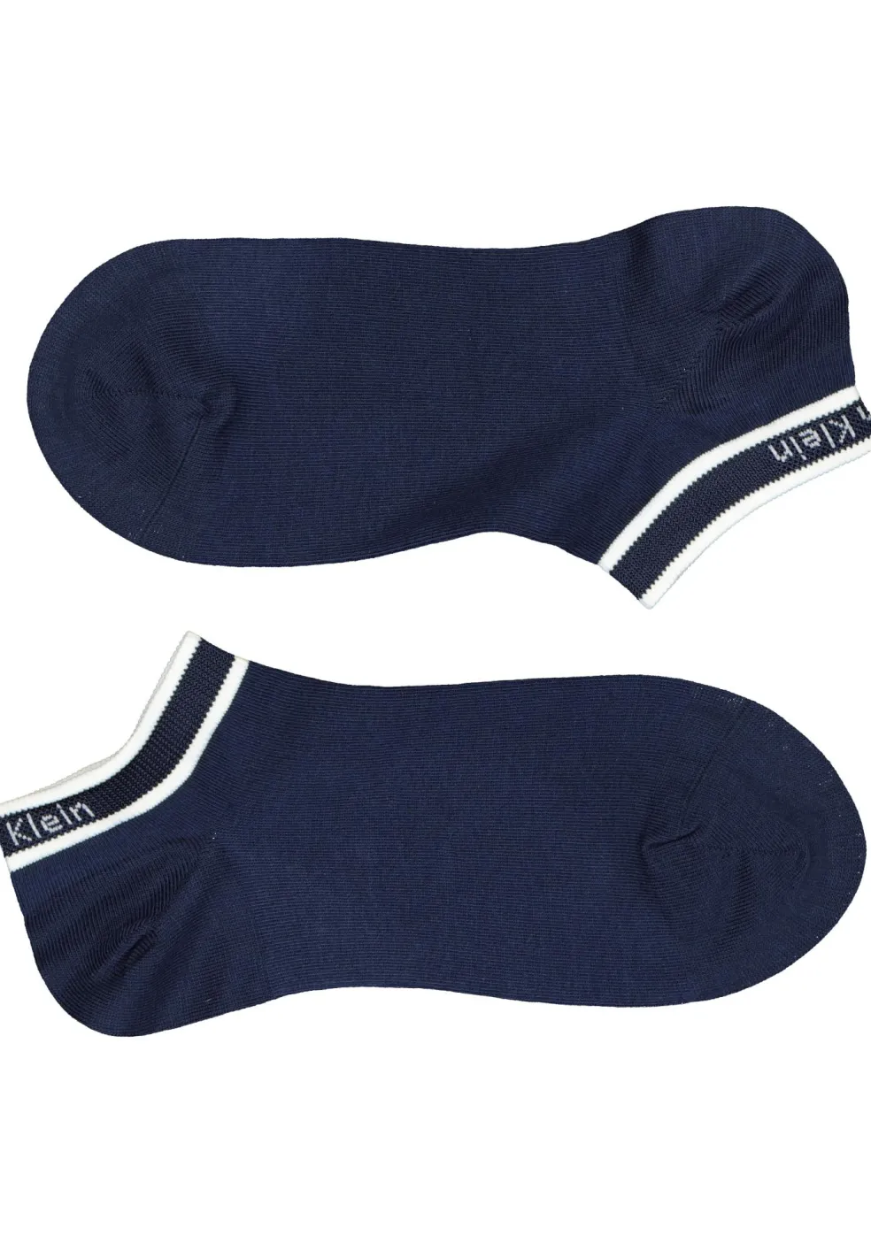 Calvin Klein damessokken Spencer (2-pack), enkelsokken logo boord, blauw