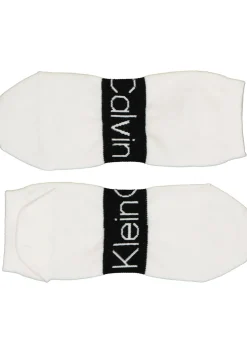 Calvin Klein herensokken Dirk (2-pack), enkelsokken, wit en grijs met logo