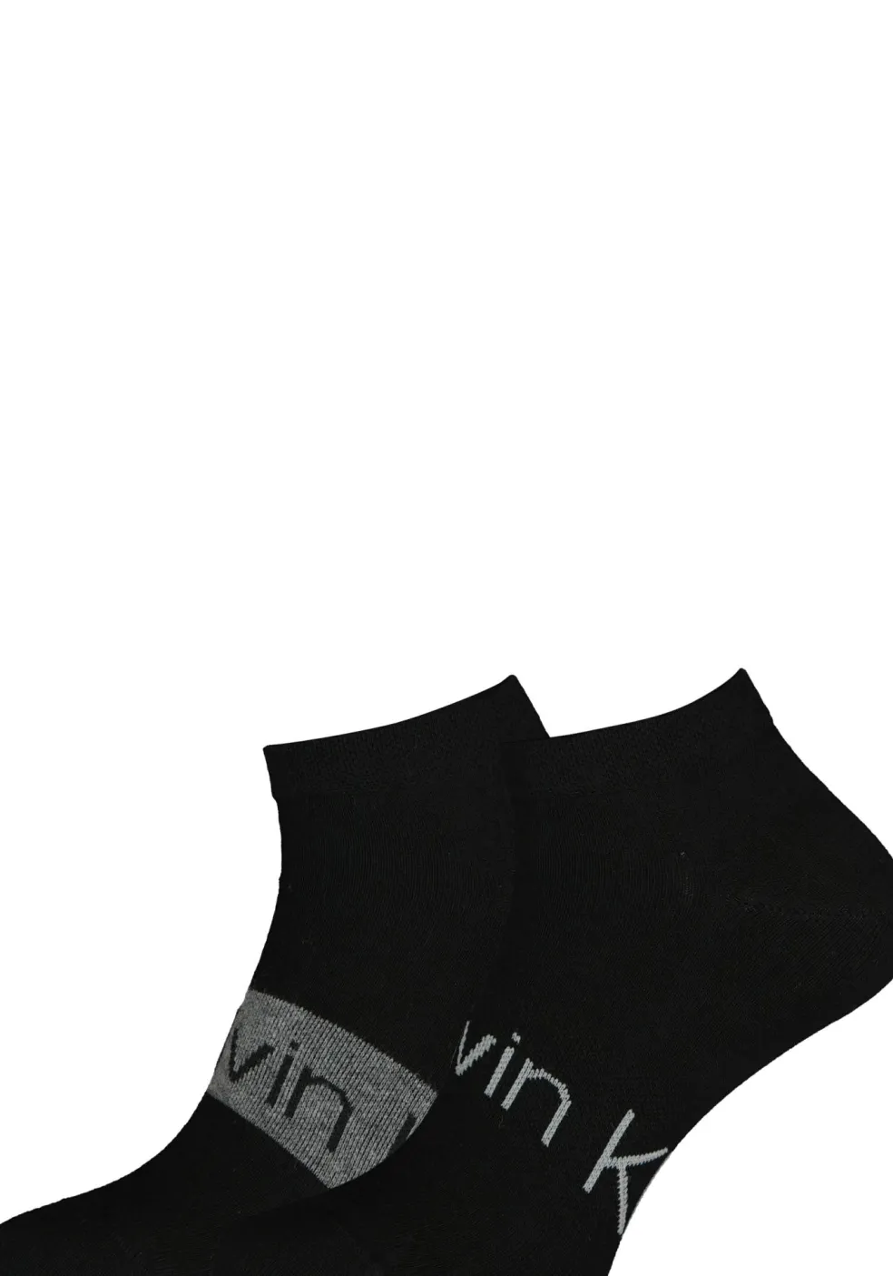 Calvin Klein herensokken Dirk (2-pack), enkelsokken, zwart met logo