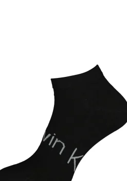 Calvin Klein herensokken Dirk (2-pack), enkelsokken, zwart met logo