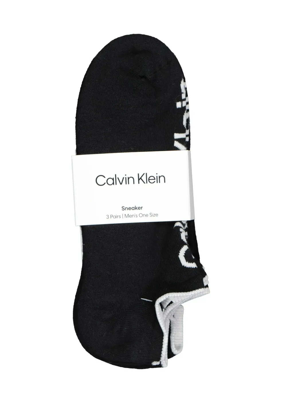 Calvin Klein herensokken Grant (3-pack), onzichtbare lage sportsokken, zwart