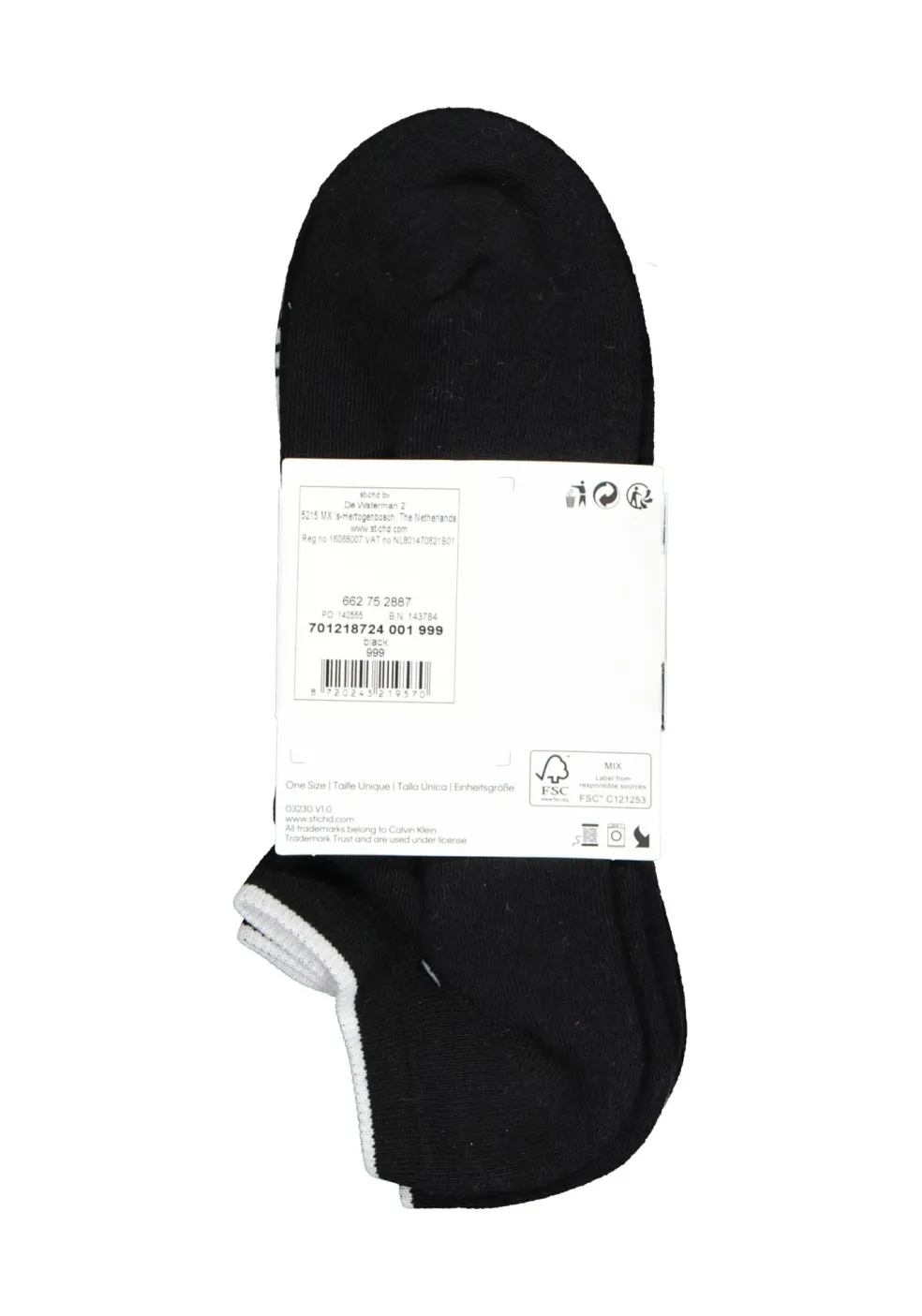 Calvin Klein herensokken Grant (3-pack), onzichtbare lage sportsokken, zwart