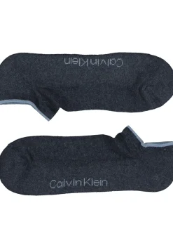 Calvin Klein herensokken Grant (3-pack), onzichtbare lage sportsokken, drie tinten jeansblauw