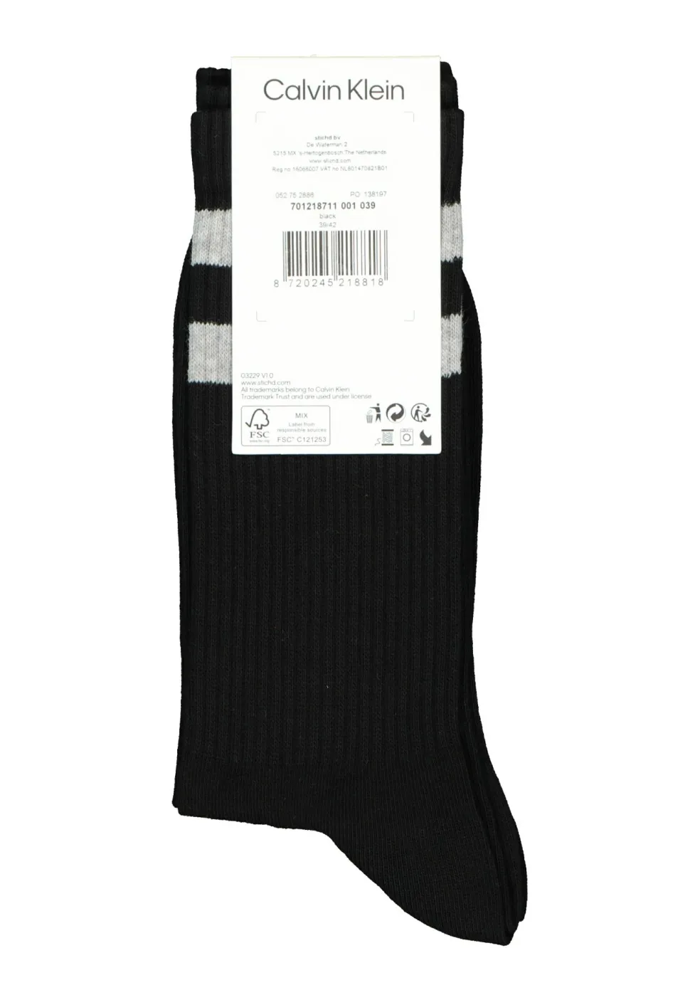 Calvin Klein herensokken Maurice (2-pack), zwart