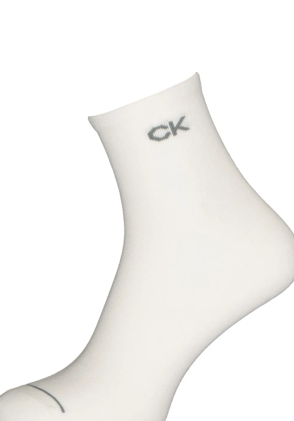 Calvin Klein herensokken Nick (3-pack), hoge enkelsokken, wit