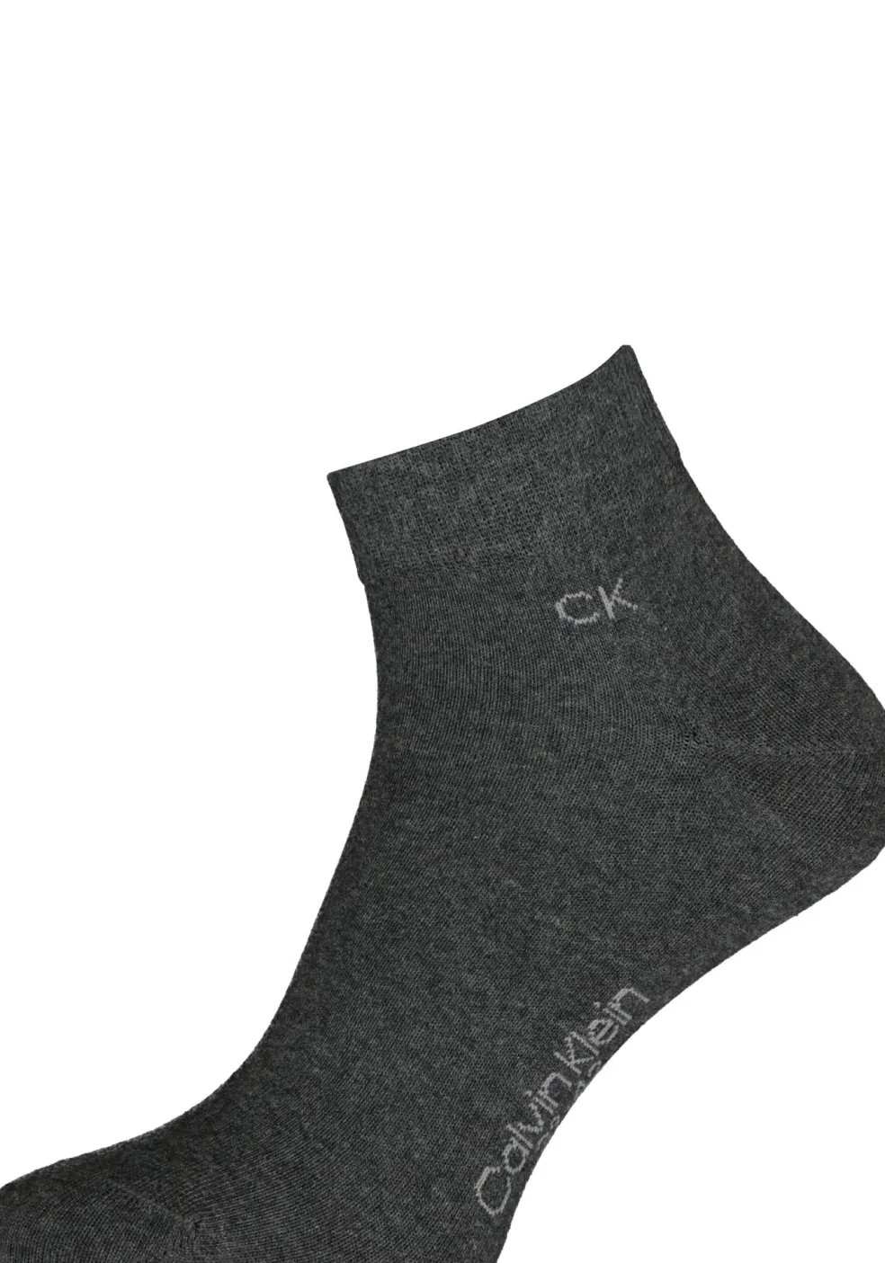 Calvin Klein herensokken Simon (2-pack), hoge enkelsokken, antraciet grijs