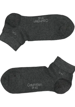 Calvin Klein herensokken Simon (2-pack), hoge enkelsokken, antraciet grijs