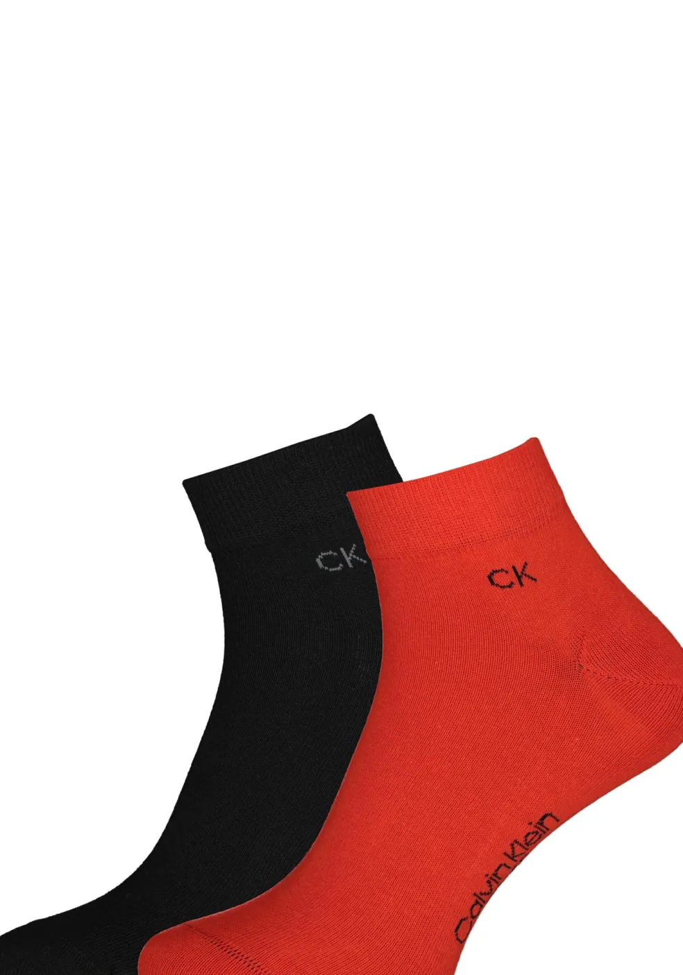 Calvin Klein herensokken Simon (2-pack), hoge enkelsokken, rood met zwart