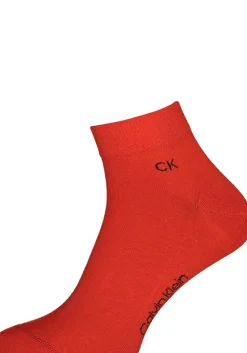 Calvin Klein herensokken Simon (2-pack), hoge enkelsokken, rood met zwart