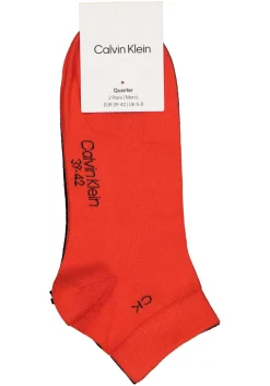 Calvin Klein herensokken Simon (2-pack), hoge enkelsokken, rood met zwart