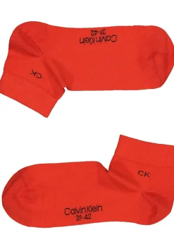 Calvin Klein herensokken Simon (2-pack), hoge enkelsokken, rood met zwart