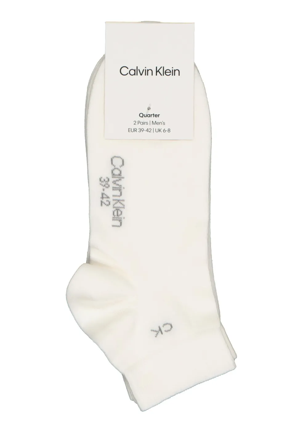 Calvin Klein herensokken Simon (2-pack), hoge enkelsokken, wit