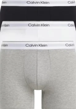 Calvin Klein Icon Cotton Stretch Boxer briefs (3-pack), heren boxers extra lang, zwart, grijs, wit