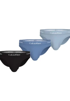 Calvin Klein Icon Cotton Stretch Hipster briefs (3-pack), heren slips, zwart, middenblauw, lichtblauw