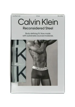 Calvin Klein low rise trunks (3-pack), microfiber lage heren boxers kort, zwart
