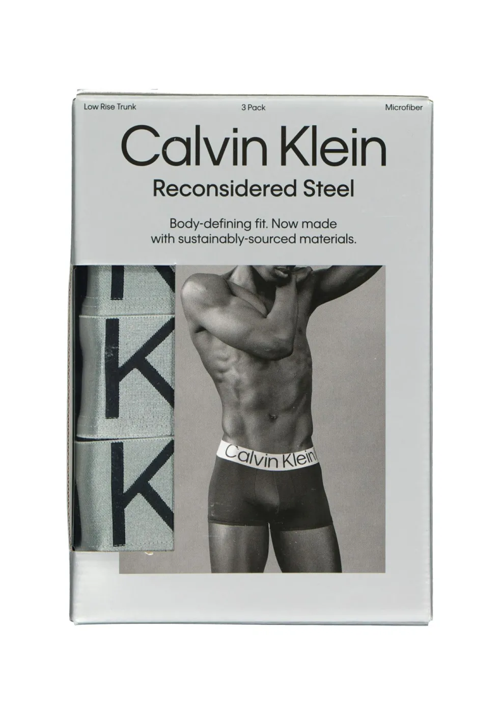 Calvin Klein low rise trunks (3-pack), microfiber lage heren boxers kort, zwart