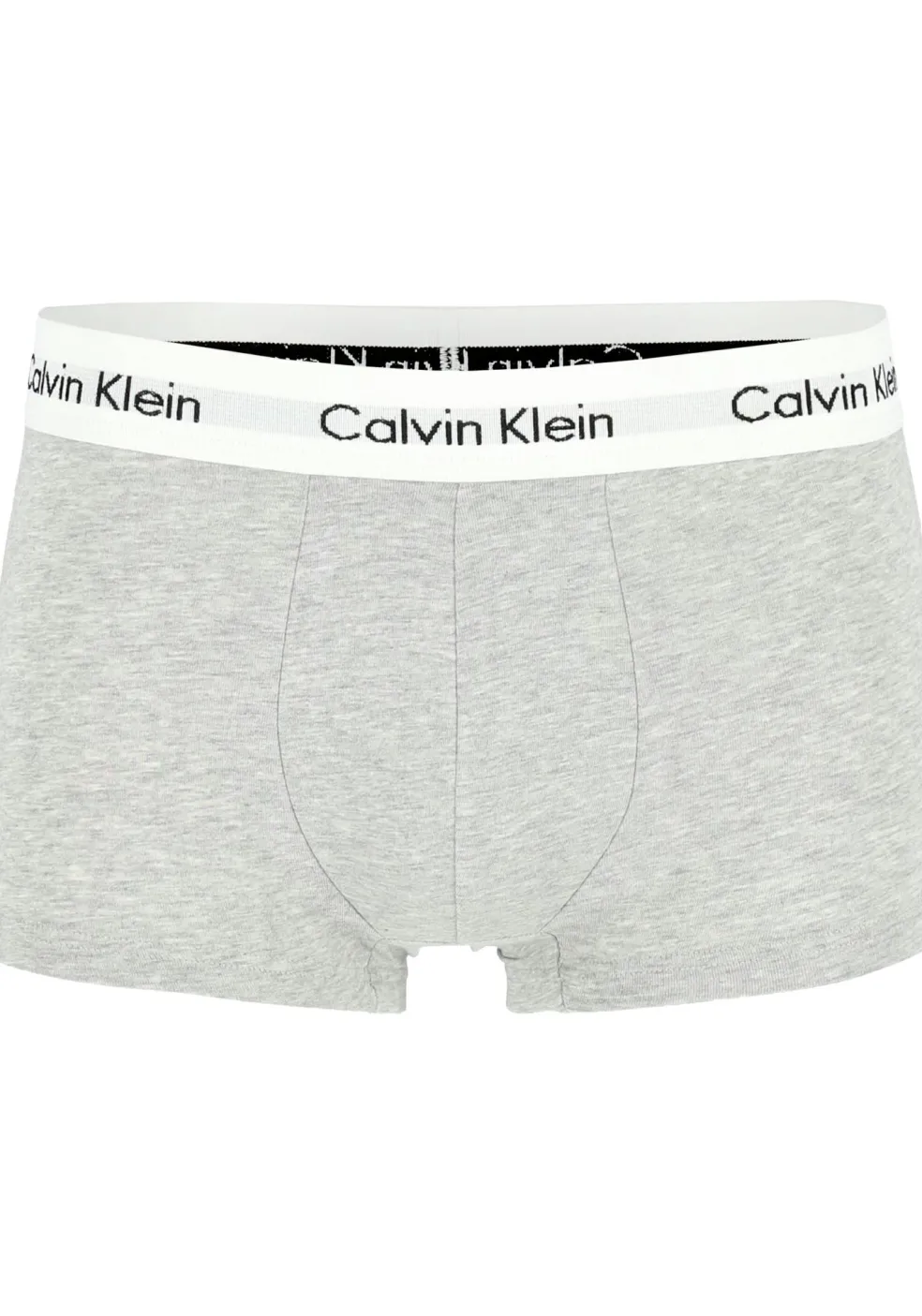 Calvin Klein low rise trunks (3-pack), lage heren boxers kort, grijs melange