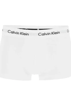 Calvin Klein low rise trunks (3-pack), lage heren boxers kort, rood, wit en blauw