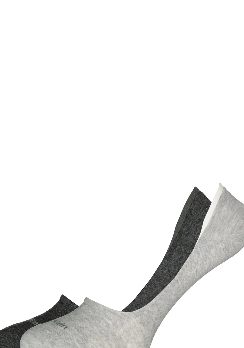 Calvin Klein Luca herensokken (2-pack), onzichtbare sneakersokken, antraciet en grijs