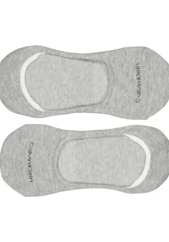 Calvin Klein Luca herensokken (2-pack), onzichtbare sneakersokken, antraciet en grijs
