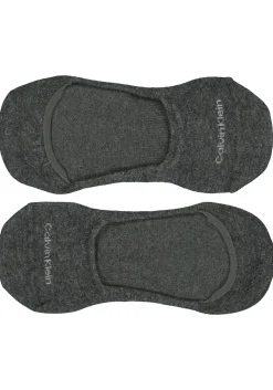 Calvin Klein Luca herensokken (2-pack), onzichtbare sneakersokken, antraciet en grijs