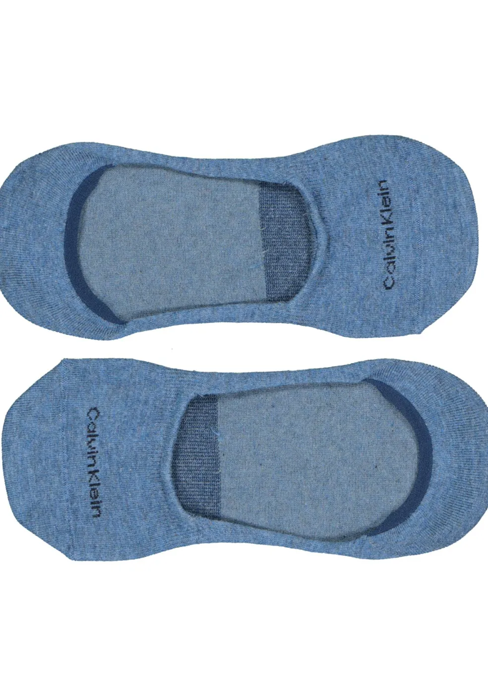 Calvin Klein Luca herensokken (2-pack), onzichtbare sneakersokken, navy en jeansblauw