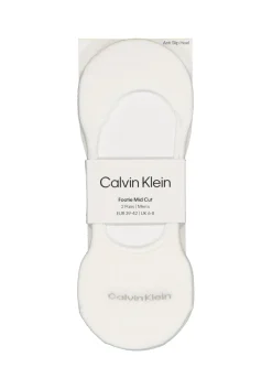 Calvin Klein Luca herensokken (2-pack), onzichtbare sneakersokken, wit