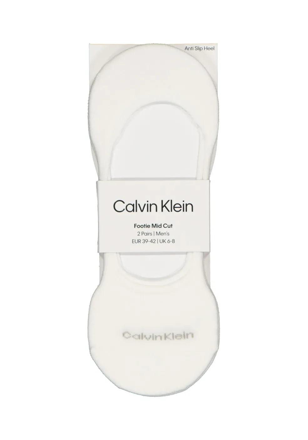 Calvin Klein Luca herensokken (2-pack), onzichtbare sneakersokken, wit