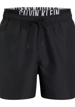 Calvin Klein Medium Drawstring Double Waistband swimshort, heren zwembroek, zwart