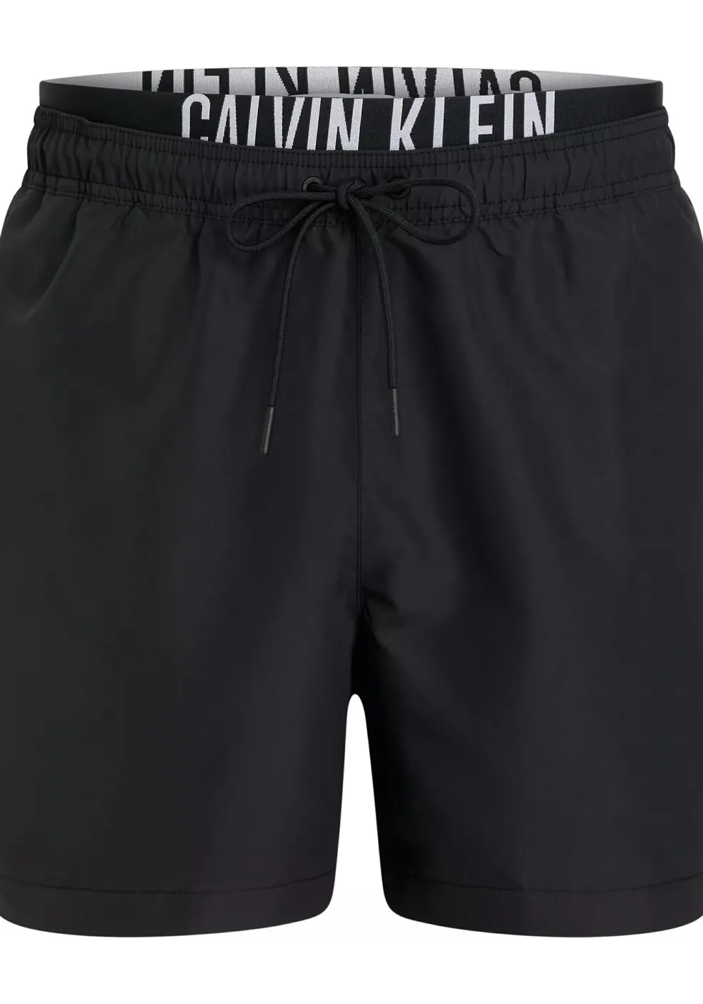 Calvin Klein Medium Drawstring Double Waistband swimshort, heren zwembroek, zwart