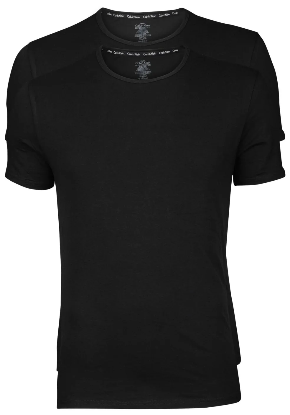Calvin Klein Modern Cotton T-shirts (2-pack), stretch O-hals, zwart