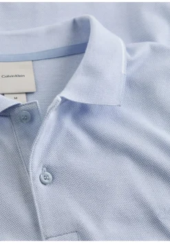 Calvin Klein Oxford Two Tone Regular Polo, heren poloshirt, blauw