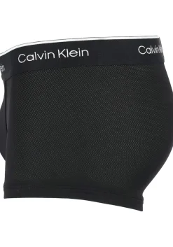 Calvin Klein Pro micro low rise trunks (2-pack), microfiber lage heren boxers kort, zwart