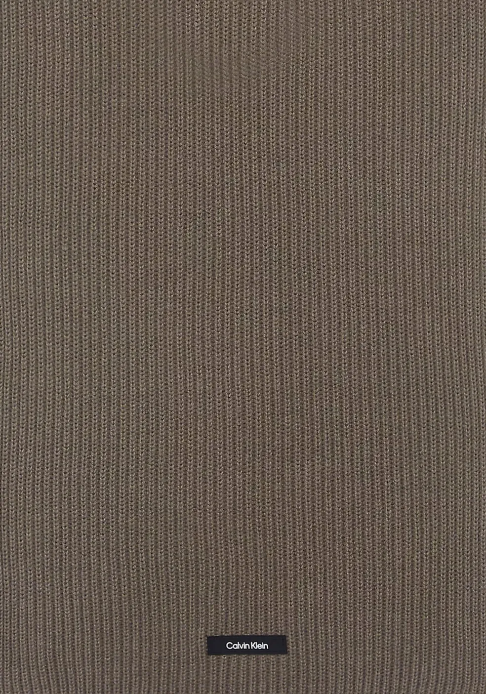 Calvin Klein sjaal, classic cotton rib scarf, beige