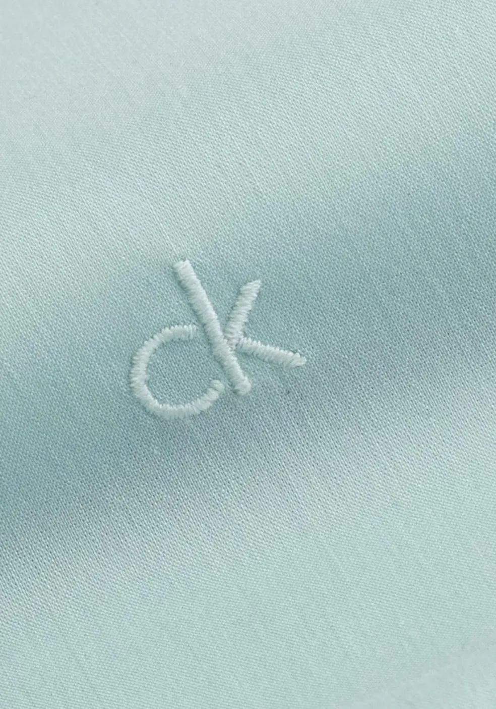 Calvin Klein slim fit overhemd, popeline, lichtgroen