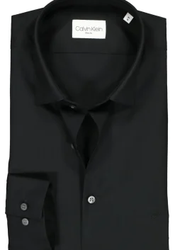 Calvin Klein slim fit overhemd, 2-ply stretch, black