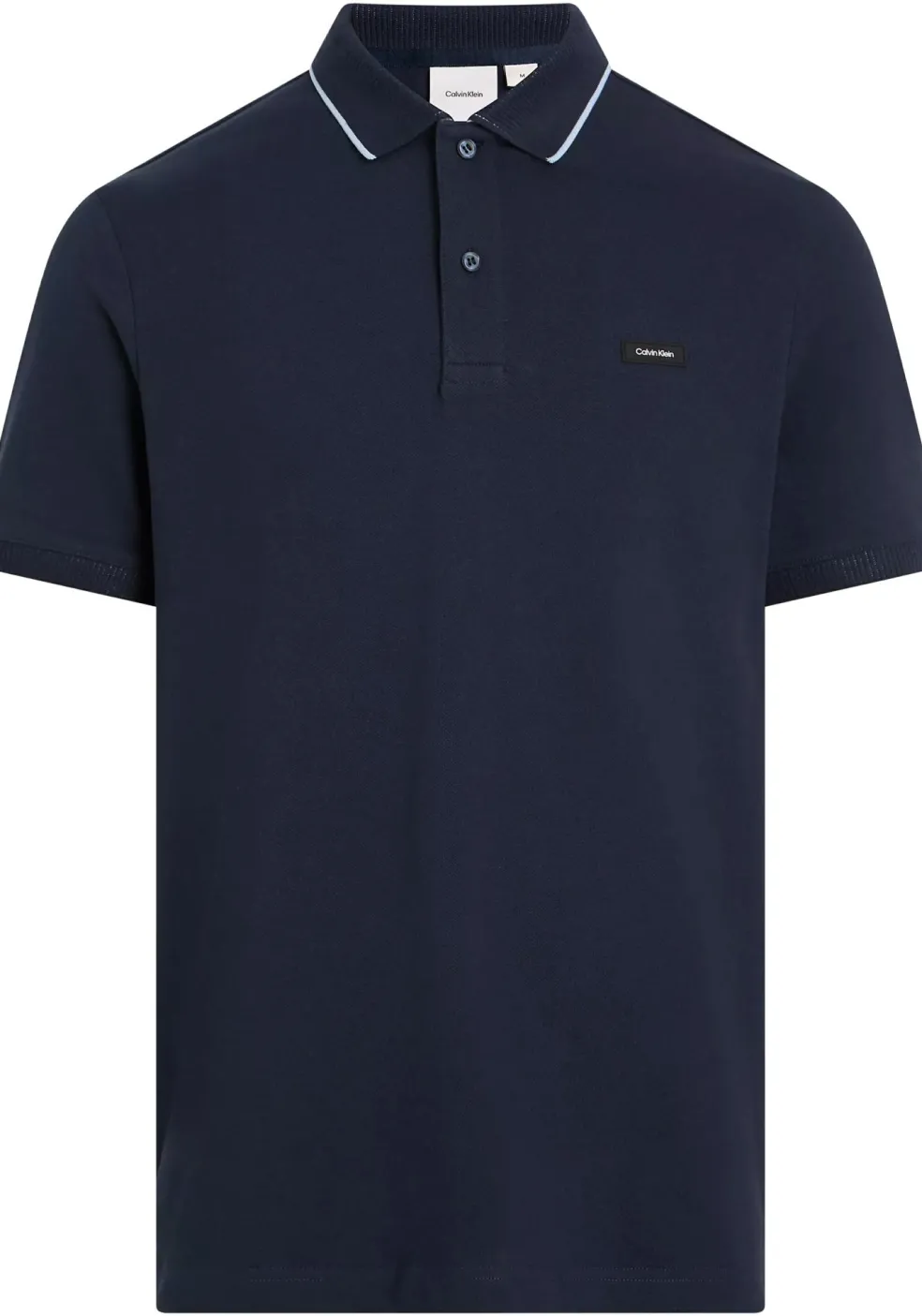 Calvin Klein Stretch Pique Regular Polo, heren poloshirt, donkerblauw