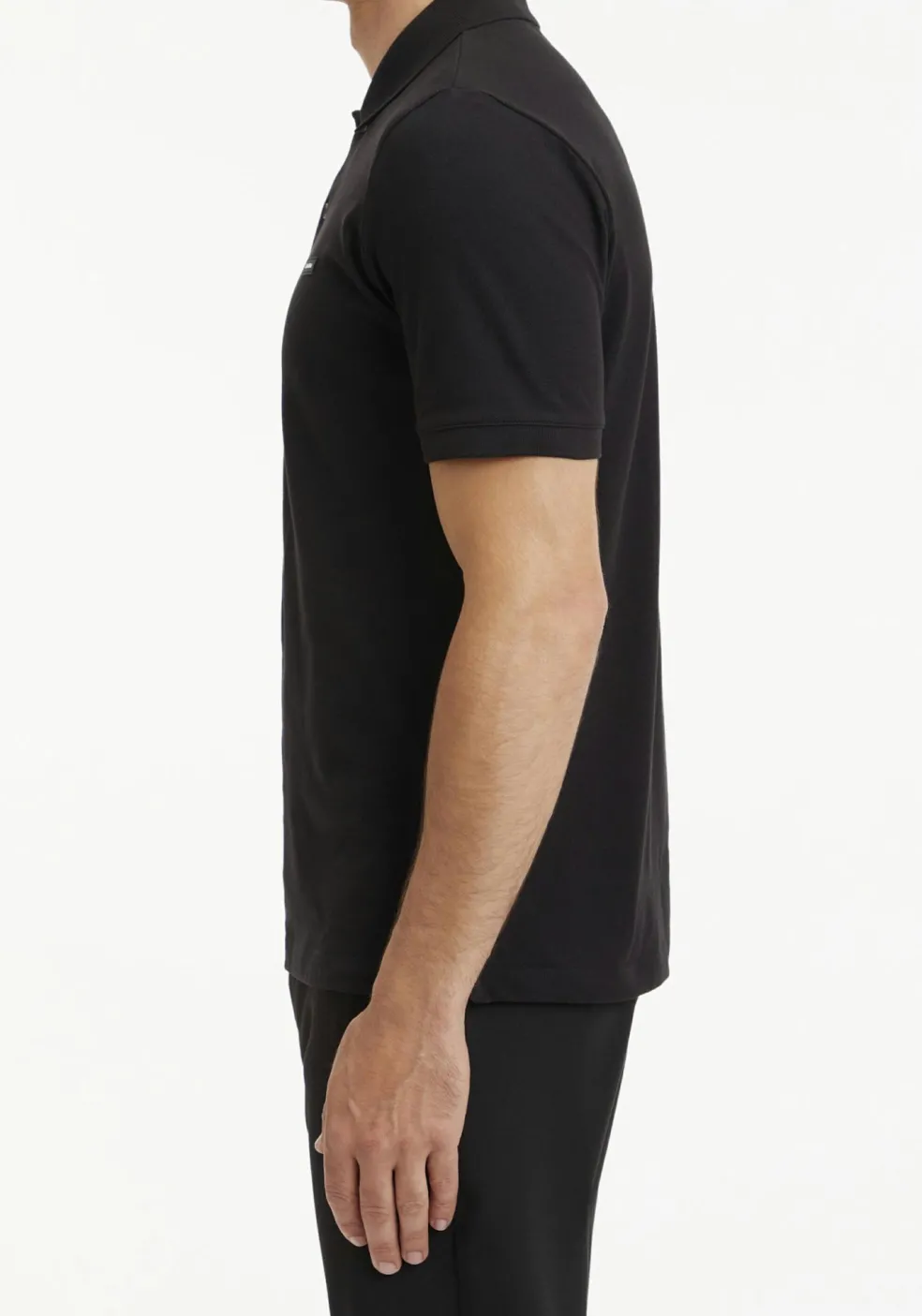 Calvin Klein Stretch Pique Slim Polo, zwart