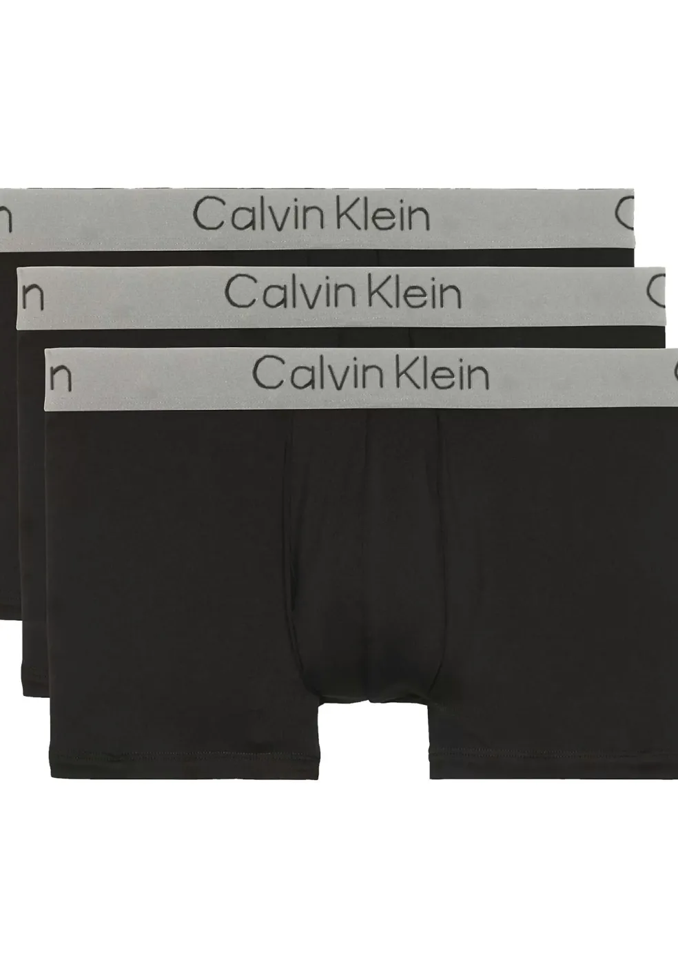 Calvin Klein Trunks (3-pack), heren boxers normale lengte, zwart