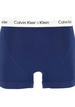 Calvin Klein trunks (3-pack), heren boxers normale lengte, rood, wit en blauw