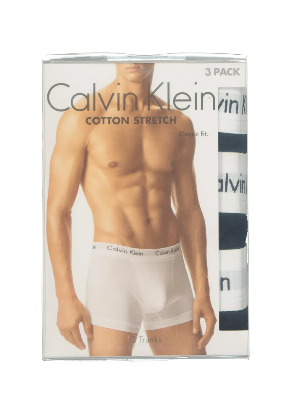 Calvin Klein trunks (3-pack), heren boxers normale lengte, zwart