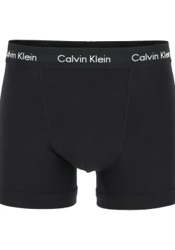 Calvin Klein trunks (3-pack), heren boxers normale lengte, zwart, wit en gestreept