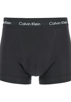 Calvin Klein trunks (3-pack), heren boxers normale lengte, zwart, grijs en logo print