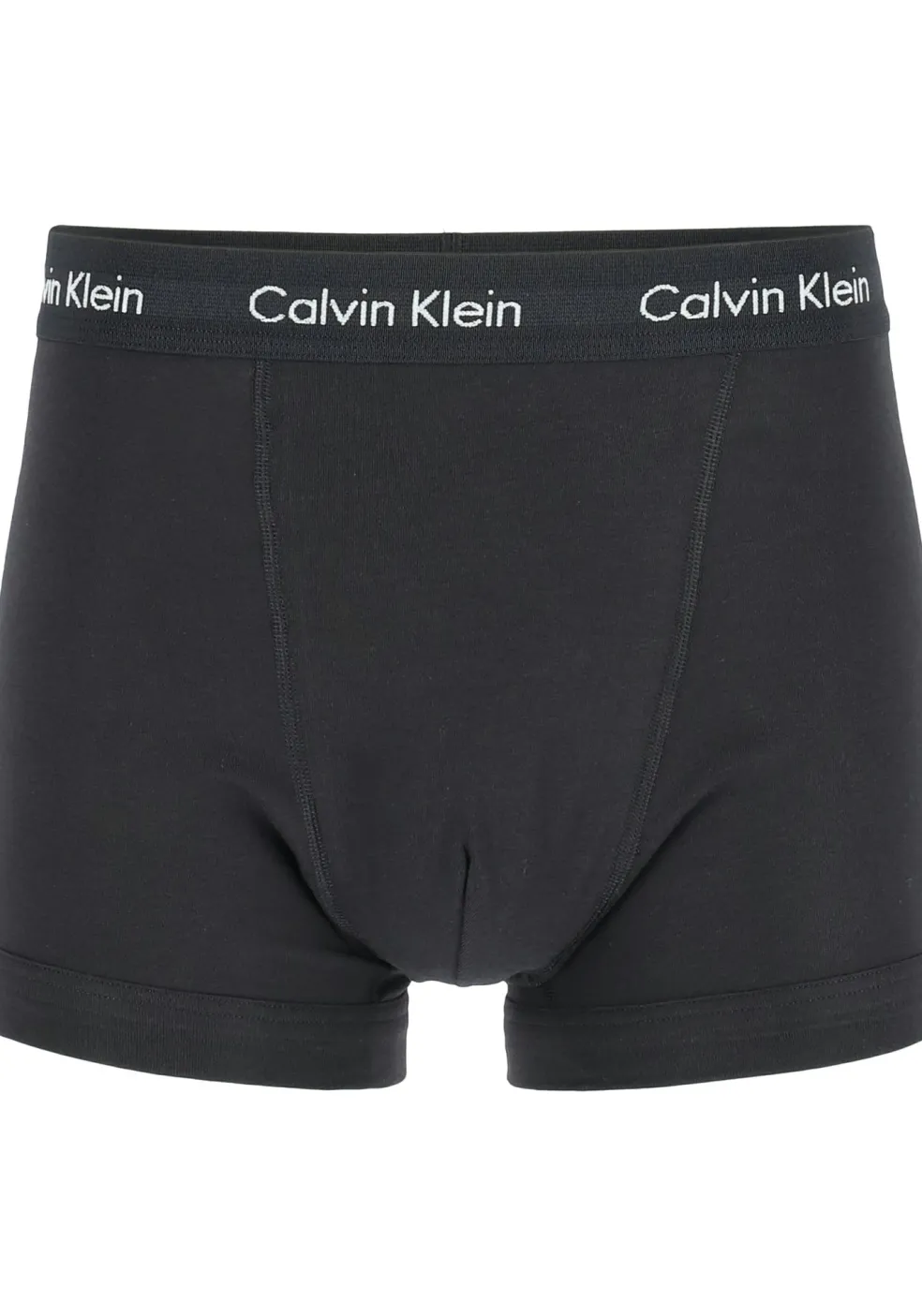 Calvin Klein trunks (3-pack), heren boxers normale lengte, zwart, grijs en logo print
