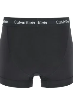 Calvin Klein trunks (3-pack), heren boxers normale lengte, zwart, grijs en logo print