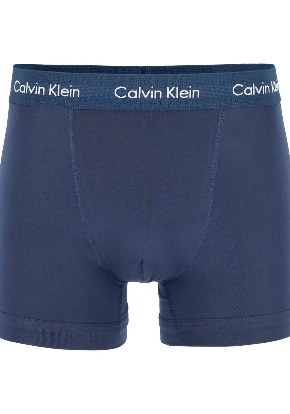 Calvin Klein trunks (3-pack), heren boxers normale lengte, kobalt, navy en zwart