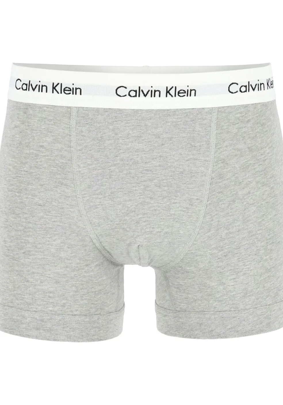 Calvin Klein trunks (3-pack), heren boxers normale lengte, zwart, grijs en wit